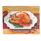 P - New Over and Back Gatherings Porcelain Serving Platter