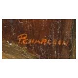 P - Original Mushroom Motif Painting by Pearl Charlson