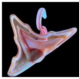 P - Vintage Slag Glass Swan Dish