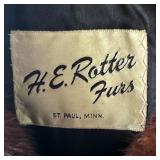 P - Vintage H.E. Rotter Furs Brown Fur Coat