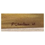 P - Pearl Charlson Signed 1962 Still Life Painting with Jug and Fruit