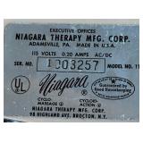P - Vintage Niagara Therapy Handheld Massager with Attachments Model 11