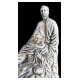 P - Vintage Ceramic Hand Painted Nativity Sculpture