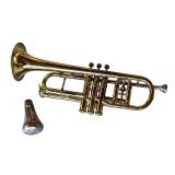 P - Vintage C.G. Conn Trumpet with Case and Mute
