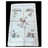 P - Vintage Needlepoint Quilt with Woodland Animals