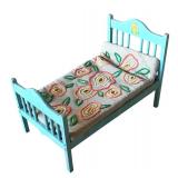 P - Vintage Wooden Doll Bed