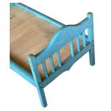 P - Vintage Wooden Doll Bed
