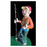 P - Set of 2 Pobbie Crafty Crafts Hand Carved Wooden Sculptures