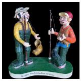 P - Set of 2 Pobbie Crafty Crafts Hand Carved Wooden Sculptures