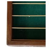 P - Wooden Golf Ball Display Shelf with Green Felt Backing