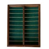 P - Wooden Golf Ball Display Shelf with Green Felt Backing