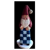 P - Set of 6 Hand-Carved Santa Figurines by Midwest and Pobbies Crafty Crafts