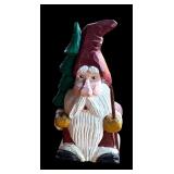 P - Set of 6 Hand-Carved Santa Figurines by Midwest and Pobbies Crafty Crafts
