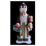 P - Set of 6 Hand-Carved Santa Figurines by Midwest and Pobbies Crafty Crafts