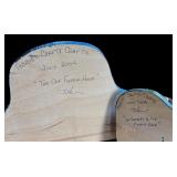 P - Set of 2 Pobbies Crafty Crafts Hand Carved Bear Fishing Sculptures