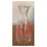 P - Set of 3 Vintage Vases Ceramic and Glass