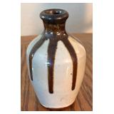 P - Set of 3 Vintage Vases Ceramic and Glass