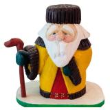 DR - Set of 10 Poppies Crafty Crafts Hand Carved Santa Figurines