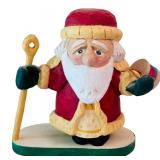 DR - Set of 10 Poppies Crafty Crafts Hand Carved Santa Figurines