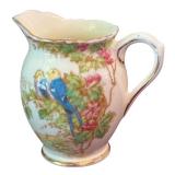 DR - Lot of Vintage China Pieces and Blue Glass Vase