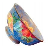 DR - Lot of Vintage China Pieces and Blue Glass Vase