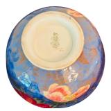 DR - Lot of Vintage China Pieces and Blue Glass Vase