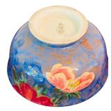 DR - Lot of Vintage China Pieces and Blue Glass Vase