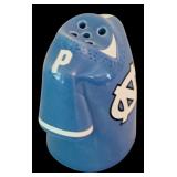 DR - UNC Tar Heels Salt and Pepper Shakers with Blue Elephant Figurine
