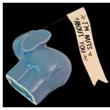 DR - UNC Tar Heels Salt and Pepper Shakers with Blue Elephant Figurine