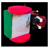 Set of 6 Handcrafted Santa Figurines