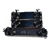 K - Set of 3 Vintage Train Cars Assorted NYC, AT and SF