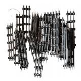 K - Vintage Train Tracks with Electrical Accessories and Signs