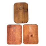 G - Set of 3 Vintage Hand-Painted Wooden Wildlife Plaques