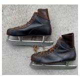 G - Two Pairs Vintage Size 10 Ice Skates including CCM