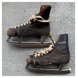 G - Two Pairs Vintage Size 10 Ice Skates including CCM