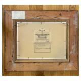 LR - Oil Painting A Prairie Church by Pearl Charlson in Ornate Gold Frame