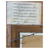 LR - Oil Painting A Prairie Church by Pearl Charlson in Ornate Gold Frame