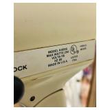 LR - Vintage KitchenAid Hobart Model K45SS Stand Mixer with Attachments and Cookbook