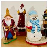 LL - Set of 6 Handcrafted Christmas Figures by Pobbies Crafty Crafts