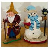LL - Set of 6 Handcrafted Christmas Figures by Pobbies Crafty Crafts