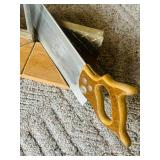 P - Vintage Stanley Miter Box with Back Saw and Adjustable Angle Guide