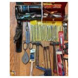 LL - Large Assorted Hand Tool Collection with Woodworking and Repair Tools