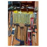 LL - Large Assorted Hand Tool Collection with Woodworking and Repair Tools