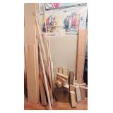 S - Assorted Scrap Lumber and Wood Pieces Collection