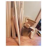 S - Assorted Scrap Lumber and Wood Pieces Collection