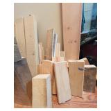 S - Assorted Scrap Lumber and Wood Pieces Collection