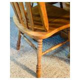 LL - Solid Wood Dining Table with 4 Matching Windsor Chairs