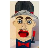 LL - Collection of Vintage Wooden and Plastic Toys Including Puppet Bank, Daruma Otoshi, Pickup Sticks, and Kaleidoscope