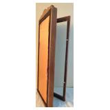 LL - Wall-Mount Wooden Display Cabinet with Glass Door