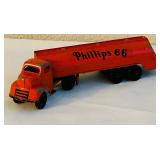 LL - Vintage Diecast Toy Vehicles Lot Including Phillips 66 Tanker and Train Cars